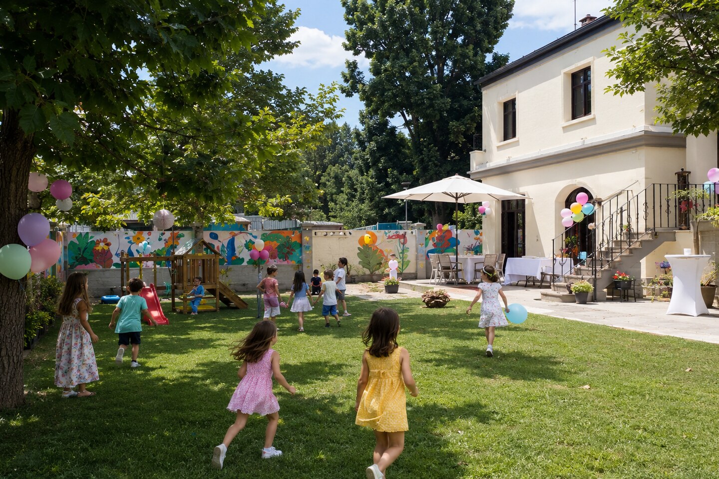 Petrecere reală în grădina ZoukaS’Play, vila și spațiul exterior rezervate unui singur grup