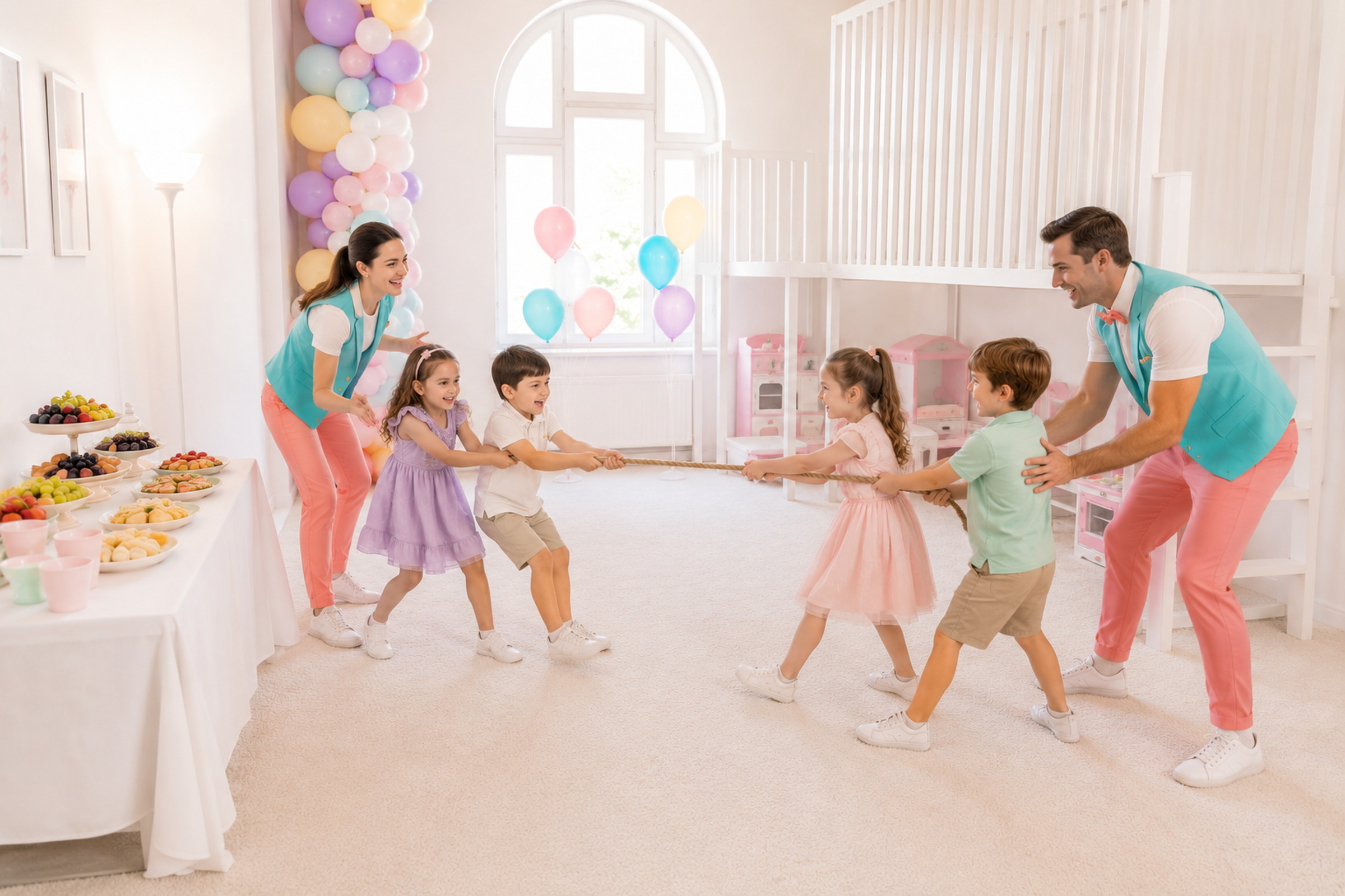 Loc de joacă indoor sau outdoor pentru petrecere — cadru verificat ZoukaS’Play