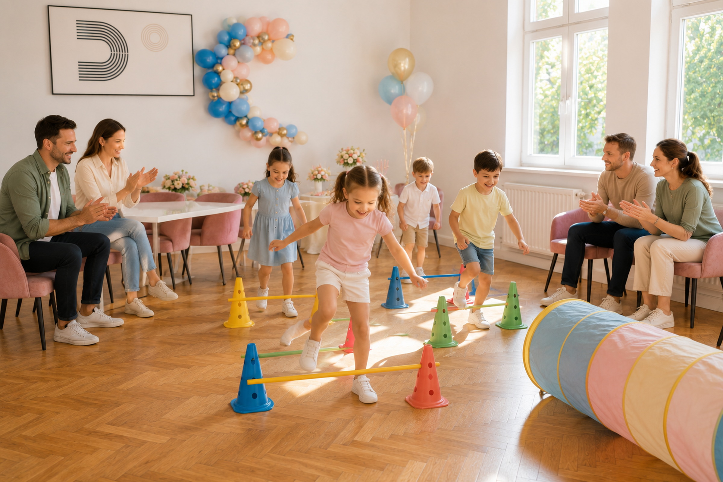 Transformă ideea într-o succesiune realistă pentru petrecere pentru copii vara, pe caniculă — imagine din selecția verificată ZoukaS’Play