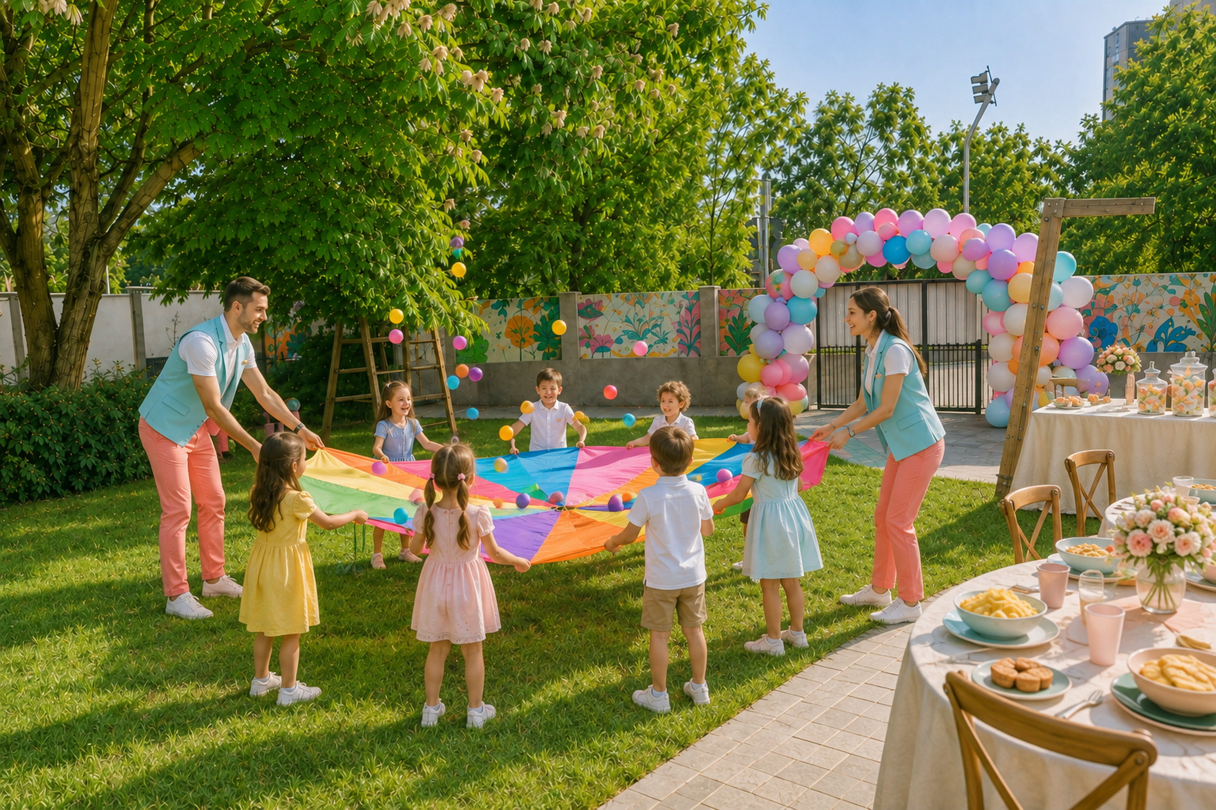Pașii care păstrează planul coerent pentru loc de joacă indoor sau outdoor pentru petrecere — imagine din selecția verificată ZoukaS’Play
